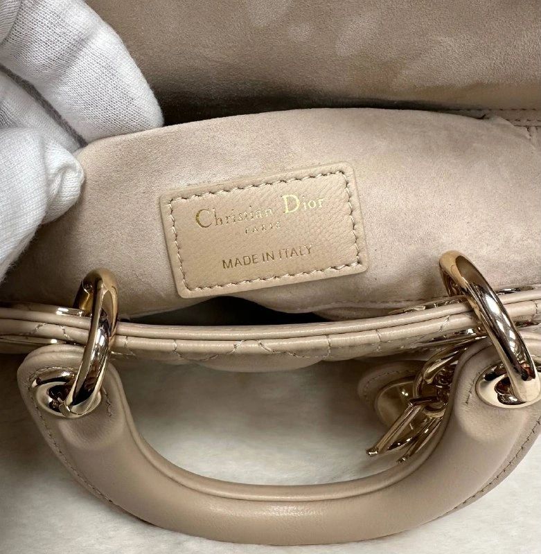 DIOR small lady D-JOY bag Biscuit Cannage Lambskin - Image 7