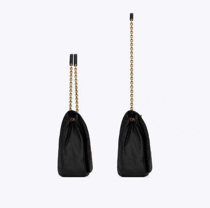 YSL Jamie 4 3 Leather Shoulder Bag In Black - Image 5