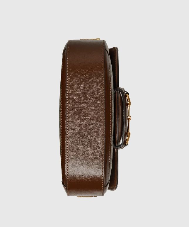 Gucci Horsebit 1955 Mini Bag Beige and ebony GG Supreme canvas - Image 4