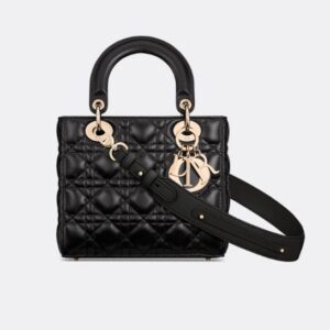 Small Lady Dior my ABC Bag Black Cannage Lambskin