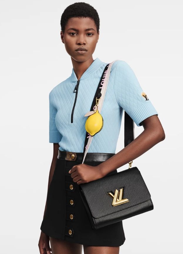 LOUIS VUITTON Twist MM bag black - Image 9