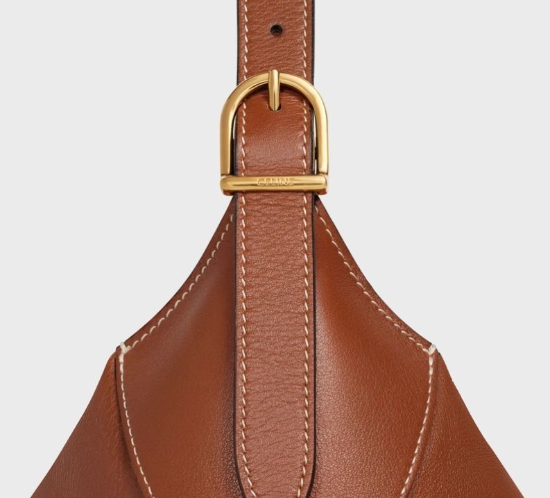 Celine Medium Romy in Supple Calfskin Chalk Tan - Image 4
