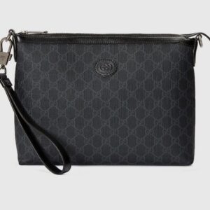 Gucci Messenger Bag With Interlocking G black