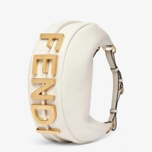 Fendi Fendigraphy Small White leather bag