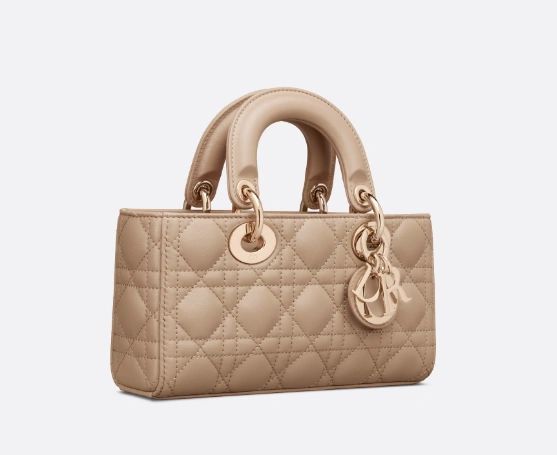 DIOR small lady D-JOY bag Biscuit Cannage Lambskin - Image 3