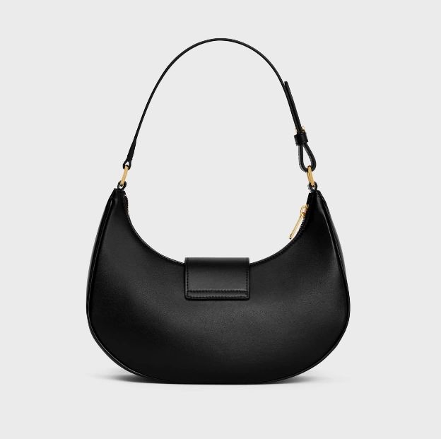 Celine medium Ava Triomphe Bag in smooth calfskin black - Image 2