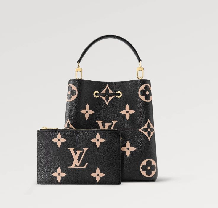 LOUIS VUITTON NéoNoé MM bucket bag Black/Beige - Image 2