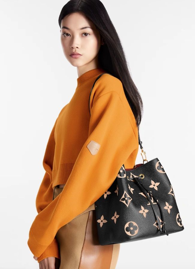 LOUIS VUITTON NéoNoé MM bucket bag Black/Beige - Image 9