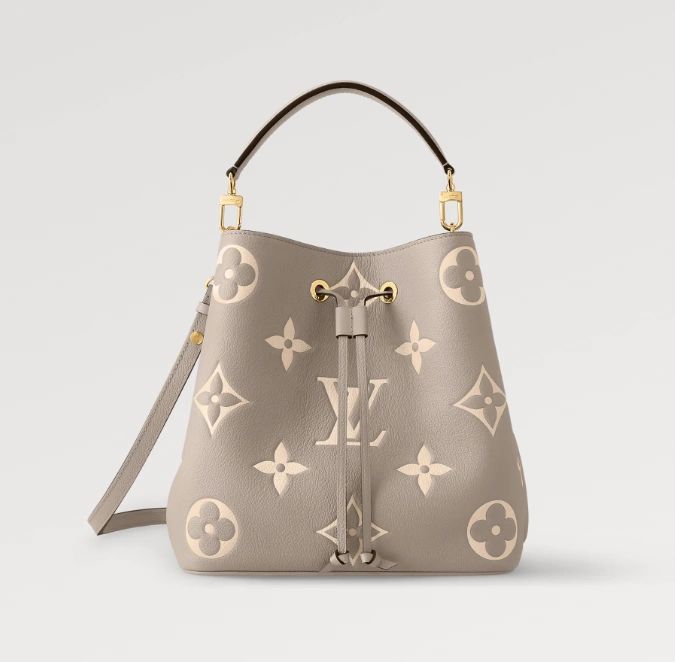 LOUIS VUITTON NéoNoé MM bucket bag Gray/Cream