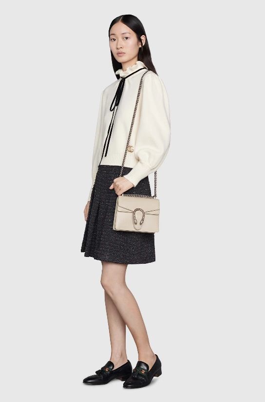 Gucci Dionysus Lather Mini Bag white - Image 5
