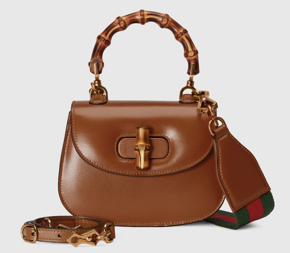 Gucci Bamboo 1947 Mini Top Handle Bag Brown leather - Image 2