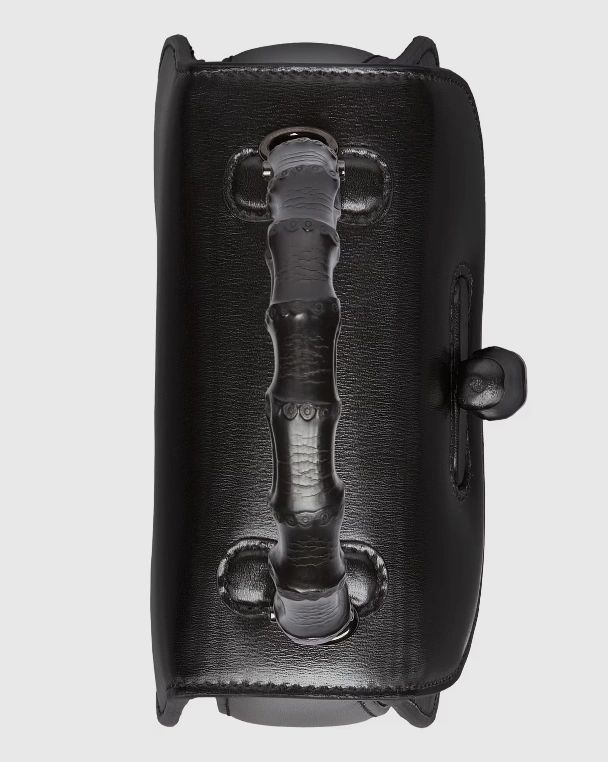 Gucci Bamboo 1947 Mini Top Handle Bag Black leather - Image 5