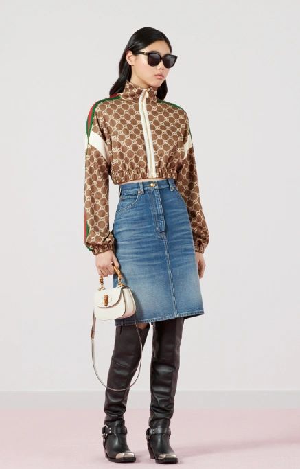 Gucci Bamboo 1947 mini top handle bag White leather - Image 6