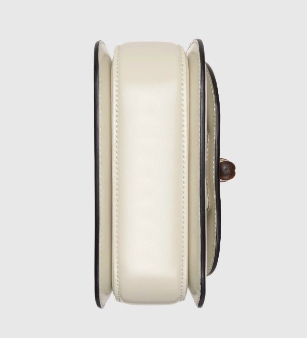 Gucci Bamboo 1947 mini top handle bag White leather - Image 4