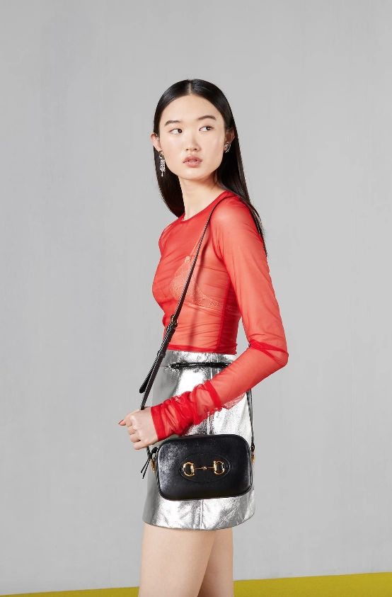 Gucci horsebit 1955 small shoulder bag black - Image 8