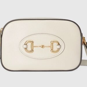 GUCCI horsebit 1955 small shoulder bag White
