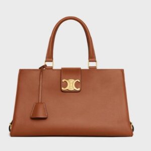 Celine medium appoline bag in Supple Calfskin Tan
