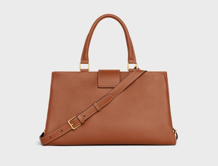 Celine medium appoline bag in Supple Calfskin Tan - Image 3