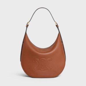 Celine HELOISE CUIR TRIOMPHE BAG IN SUPPLE CALFSKIN TAN