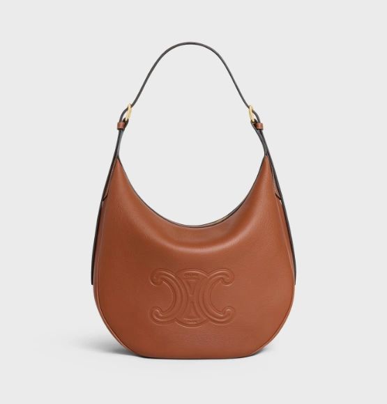 Celine HELOISE CUIR TRIOMPHE BAG IN SUPPLE CALFSKIN TAN