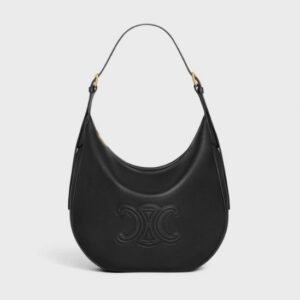 Celine HELOISE CUIR TRIOMPHE BAG IN SUPPLE CALFSKIN BLACK