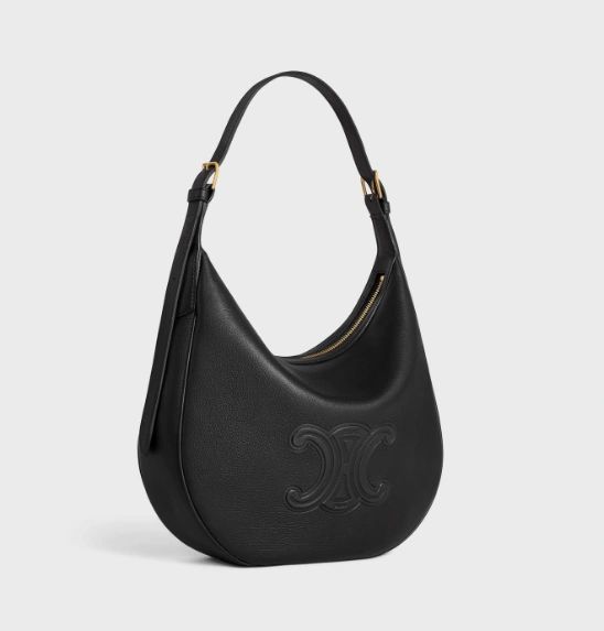 Celine HELOISE CUIR TRIOMPHE BAG IN SUPPLE CALFSKIN BLACK - Image 3