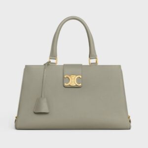 Celine MEDIUM APPOLINE BAG IN SUPPLE CALFSKIN GREEN CLAY