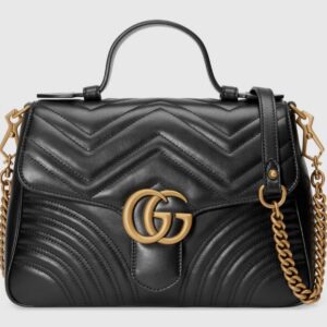 Gucci GG Marmont Small Top Handle Bag black