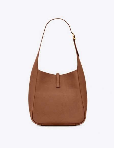 YSL SMALL LE 5 À 7 SUPPLE IN GRAINED LEATHER LIGHT BRONZE - Image 2