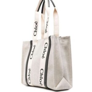 Chloé Medium Woody Tote Bag black