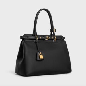 Celine Conti Bag in Supple Calfskin Black