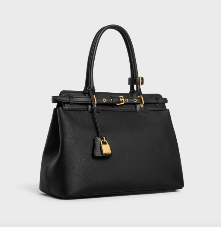 Celine Conti Bag in Supple Calfskin Black