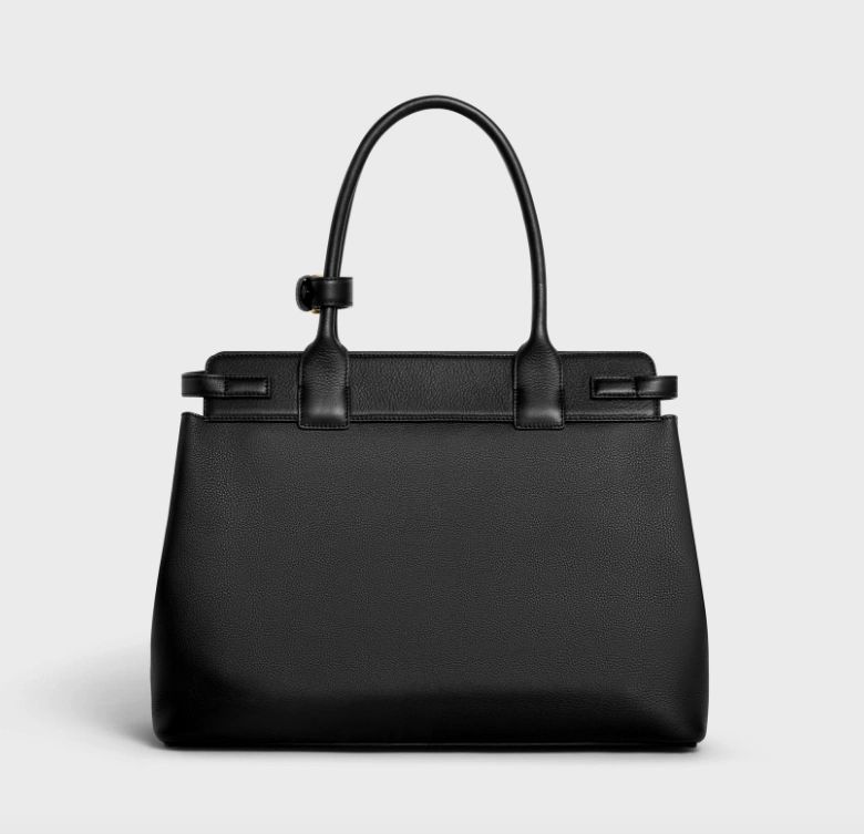 Celine Conti Bag in Supple Calfskin Black - Image 3