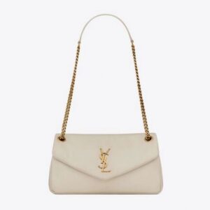 Saint Laurent CALYPSO IN PLUNGED LAMBSKIN white