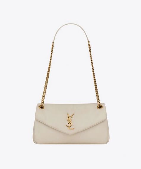 Saint Laurent CALYPSO IN PLUNGED LAMBSKIN white