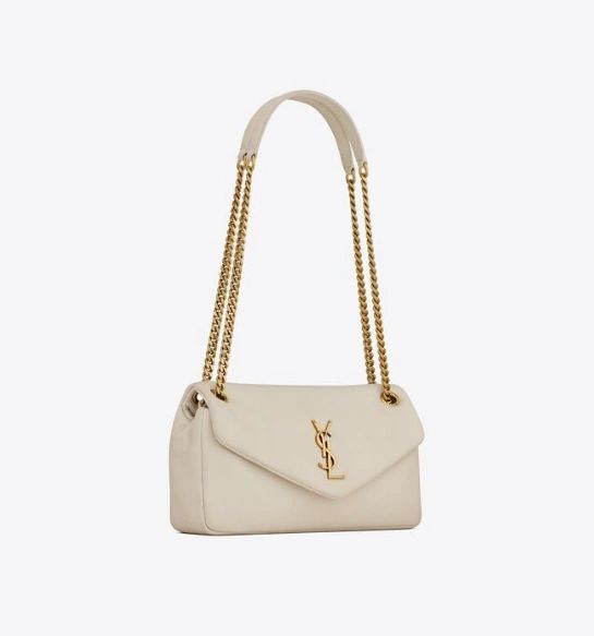 Saint Laurent CALYPSO IN PLUNGED LAMBSKIN white - Image 3