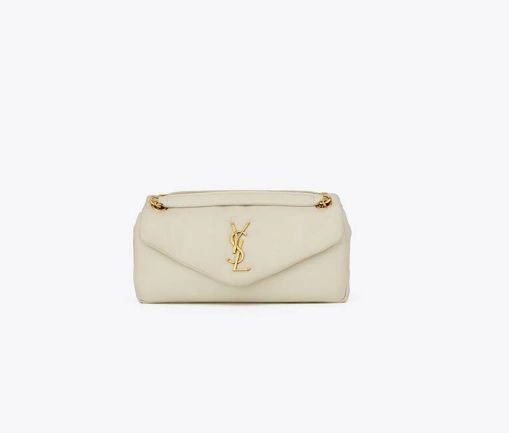 Saint Laurent CALYPSO IN PLUNGED LAMBSKIN white - Image 6