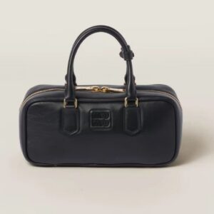 Miu Miu Arcadie leather bag black