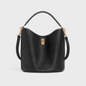 Celine Bucket 16 Bag IN SUPPLE GRAINED CALFSKIN BLACK