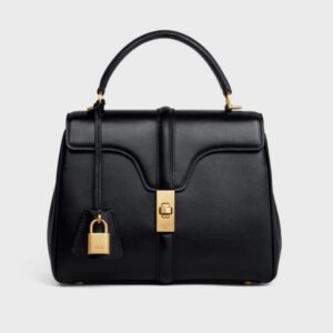 Celine small 16 bag in satinated calfskin black