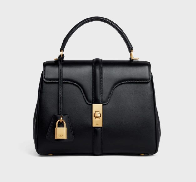 Celine small 16 bag in satinated calfskin black