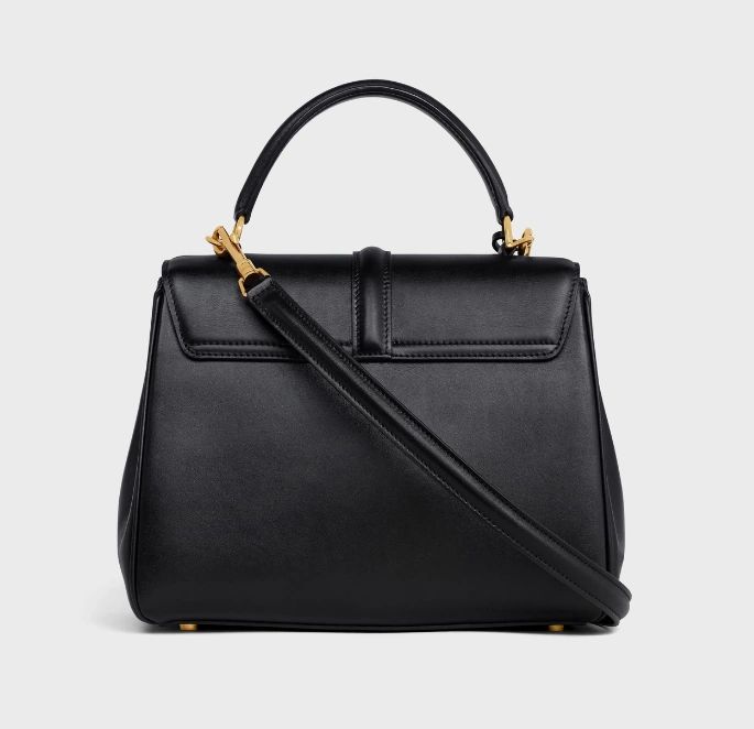 Celine small 16 bag in satinated calfskin black - Image 2