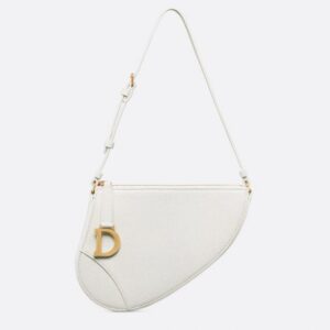 Saddle Rodeo Pouch Dior Latte Goatskin