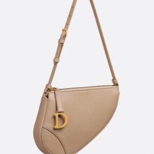 Saddle Rodeo Pouch Dior Biscuit Goatskin