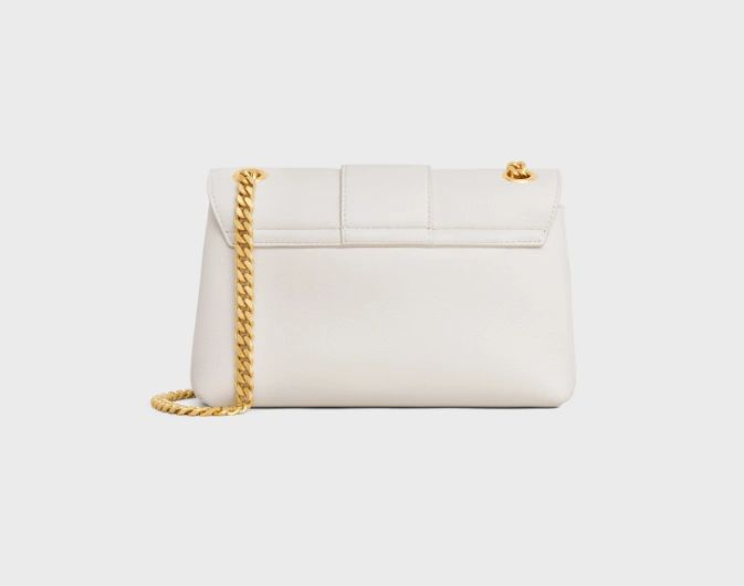 Celine medium VICTOIRE bag in supple calfskin white - Image 2