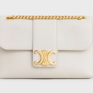 CELINE VICTOIRE BAG IN SUPPLE CALFSKIN teen white