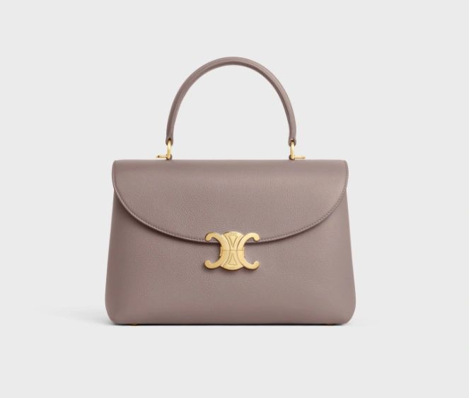 Celine medium Nino bag in supple calfskin PEBBLE
