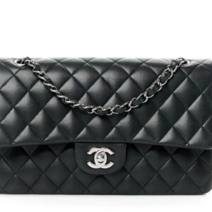 Chanel Classic 11.12 HANDBAG black silver