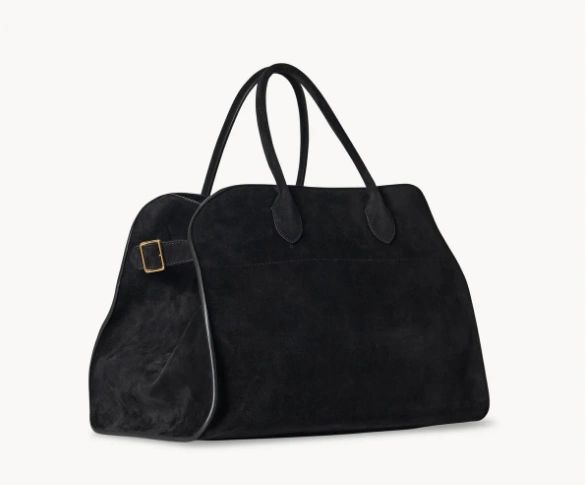 The Row Soft Margaux 15 Bag in Suede black - Image 2