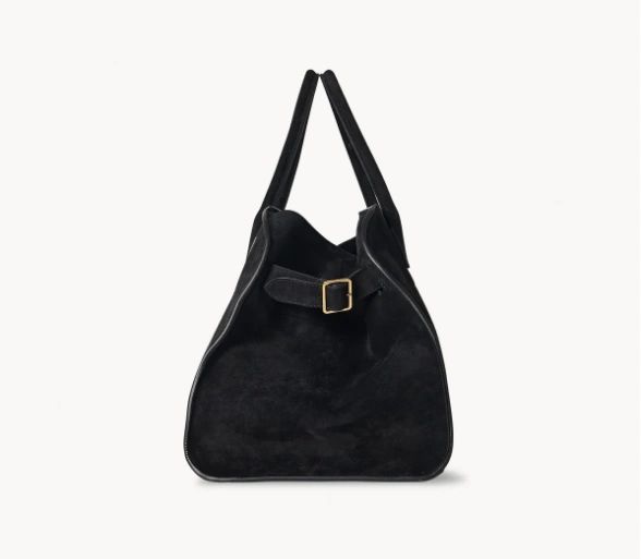 The Row Soft Margaux 15 Bag in Suede black - Image 3